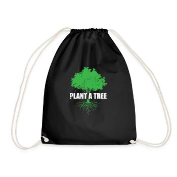 Planter un arbre Protection de l’environnement Planète Terre - Sac de sport léger - noir - Devant