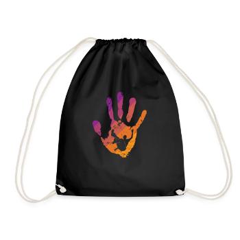 Empreinte de main Parkour Training Sport Fitness - Sac de sport léger - noir - Devant