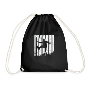 Parkour Sport Training Fitness - Turnbeutel - Schwarz - Vorne
