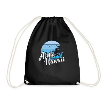 Hawaii Aloha USA Amerika - Turnbeutel - Schwarz - Vorne