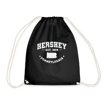 Pennsylvania Hershey Est. 1894 USA Amerika - Turnbeutel - Schwarz - Vorne
