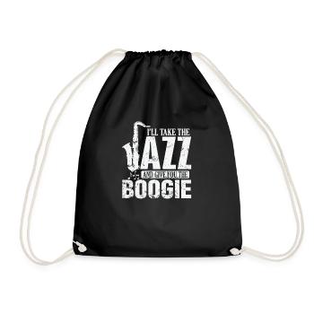 I'll Take the Jazz and give you the Boogie - Turnbeutel - Schwarz - Vorne