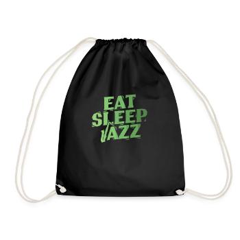 Eat Sleep Saxophone Jazz Improvisé - Sac de sport léger - noir - Devant