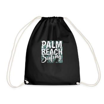 Palm Beach Surfing Tree Environnement de vacances - Sac de sport léger - noir - Devant