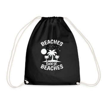 Plages Boire Plages Palmier Vacances - Sac de sport léger - noir - Devant