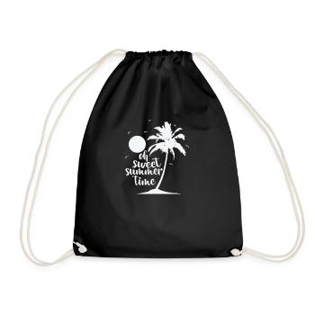 Oh douce vacances d’été Tree Palm - Sac de sport léger - noir - Devant