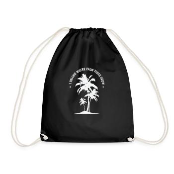 J’appartiens là où poussent des palmiers Vacances - Sac de sport léger - noir - Devant