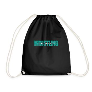 Wrestling Mom Ring Fight Show Stunt - Drawstring Bag - black - Front