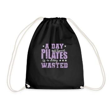 Une journée sans Pilates est une journée perdue - Sac de sport léger - noir - Devant