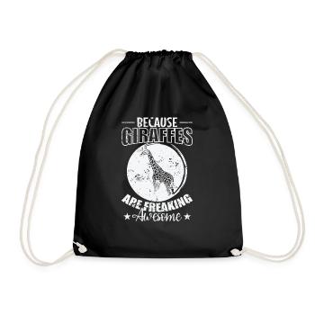 Parce que les girafes sont géniales - Sac de sport léger - noir - Devant