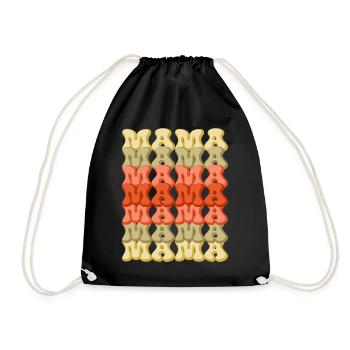 Mother’s Day tribute – mama, mama - Drawstring Bag - black - Front