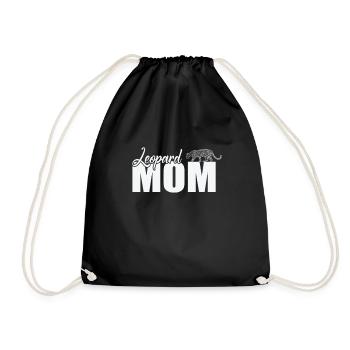 Léopard Maman Big Cat Afrique - Sac de sport léger - noir - Devant