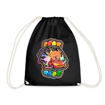 Course de l'ours en peluche 1 - Sac de sport léger - noir - Devant