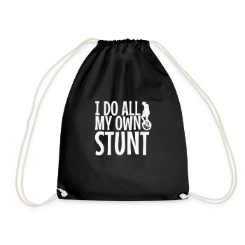 I do all my Own Stunt Einrad Hobby - Turnbeutel - Schwarz - Vorne