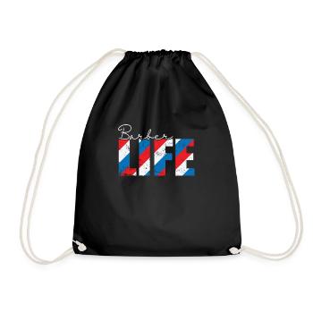 Barber Life Hairdresser Profession Hair - Drawstring Bag - black - Front