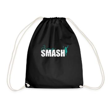Jump Smash Badminton - Turnbeutel - Schwarz - Vorne