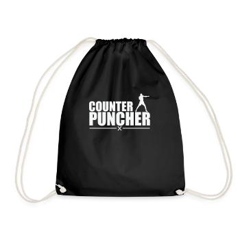 Counter Puncher Boxen - Turnbeutel - Schwarz - Vorne