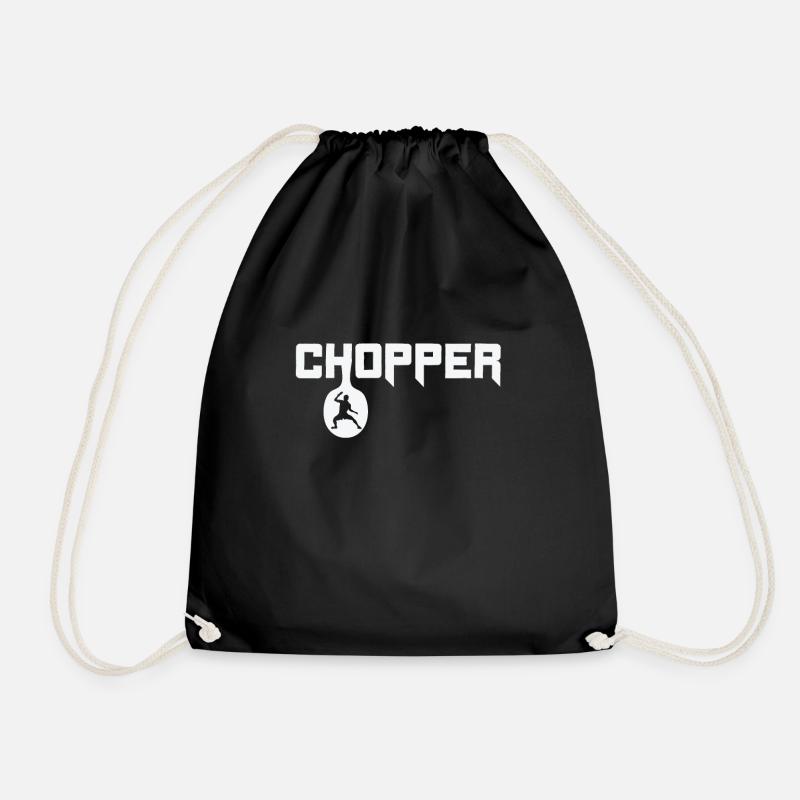 Chopper Frisbee - Turnbeutel - Schwarz