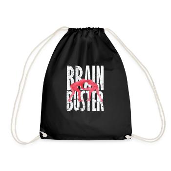 Brain Buster Professional Wrestling - Drawstring Bag - black - Front