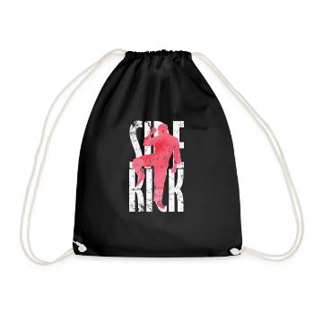 Side Kick Kickboxing Taekwondo - Drawstring Bag - black - Front
