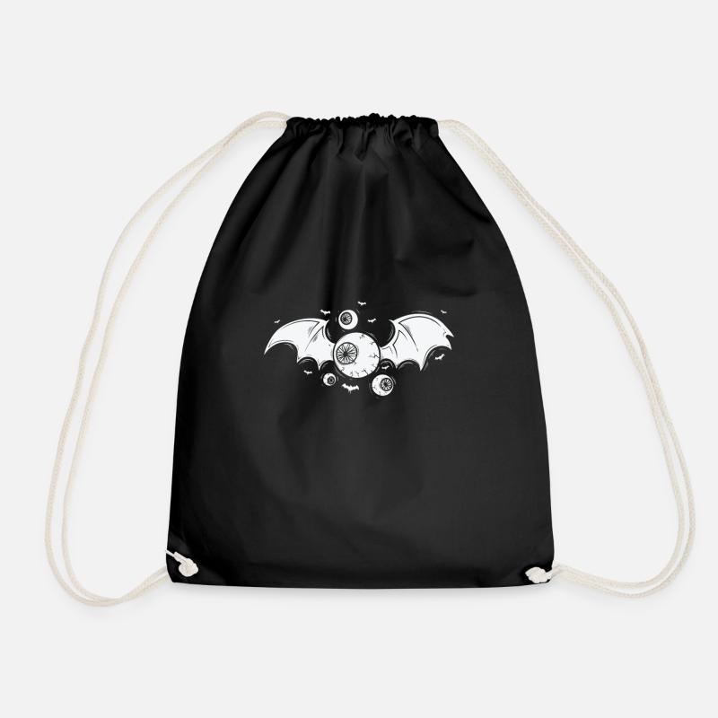 Gothic fliegendes Auge Horror Grusel - Turnbeutel - Schwarz