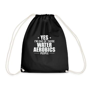 Oui, je suis l’un de ces gens de l’aquagym - Sac de sport léger - noir - Devant