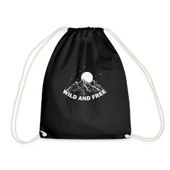 Randonnée sauvage et libre nature - Sac de sport léger - noir - Devant