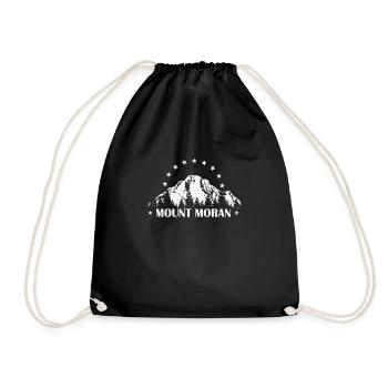 Mount Moran Grand Teton National Park, Wyoming - Drawstring Bag - black - Front