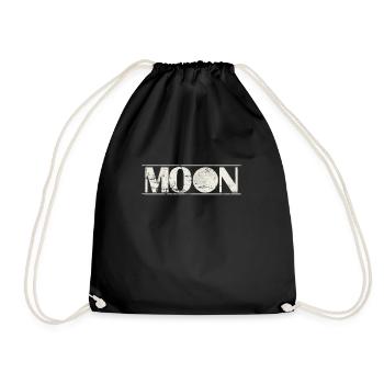 Moon Night Sky - Drawstring Bag - black - Front
