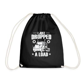 Je viens de déposer un chauffeur de camion de chargement - Sac de sport léger - noir - Devant