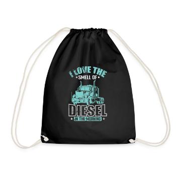J’adore l’odeur du conducteur de camion diesel - Sac de sport léger - noir - Devant