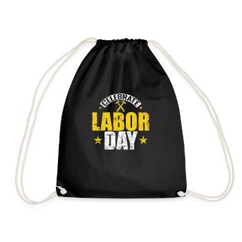 Celebrate Labor Day - Turnbeutel - Schwarz - Vorne