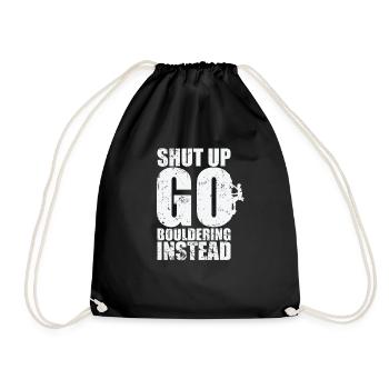 Tais-toi, fais plutôt de l’escalade de bloc - Sac de sport léger - noir - Devant