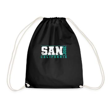 San Jose California city in the USA - Drawstring Bag - black - Front
