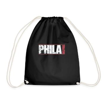 Philadelphie, une ville de Pennsylvanie - Sac de sport léger - noir - Devant