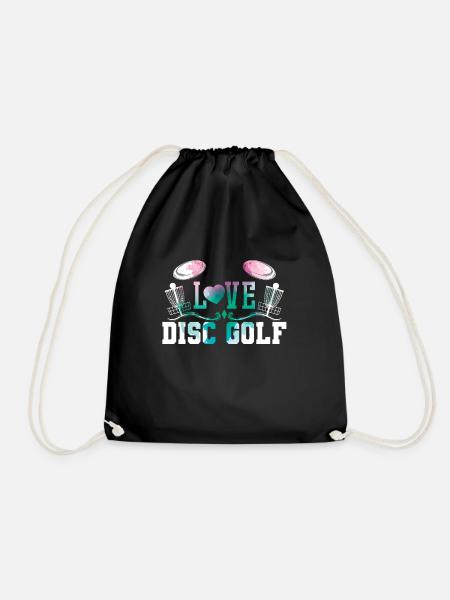 Love Discgolf - Turnbeutel - Schwarz