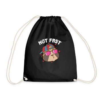 Arbre paresseux pas rapide - Sac de sport léger - noir - Devant
