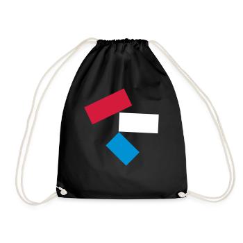 Flag Emblem - VECTOR - Drawstring Bag - black - Front