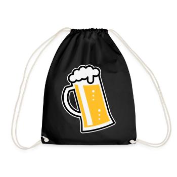 XLustig design for cheerful occasions (L / 3) - Drawstring Bag - black - Front