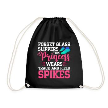 Forget Glass Slippers – Running Lover Runner Sport - Turnbeutel - Schwarz - Vorne