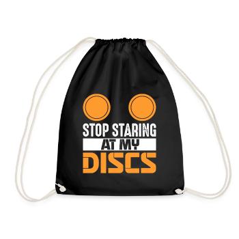 Arrêtez de regarder mes disques Frisbee Golf Disc - Sac de sport léger - noir - Devant