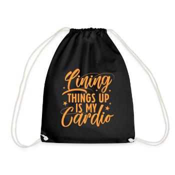 Aligner les choses est mon cardio - Sac de sport léger - noir - Devant