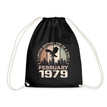 Incomparable depuis février 1979, 45e Anniversaire - Sac de sport léger - noir - Devant