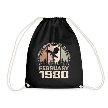 Incomparable depuis février 1980, 44e Anniversaire - Sac de sport léger - noir - Devant
