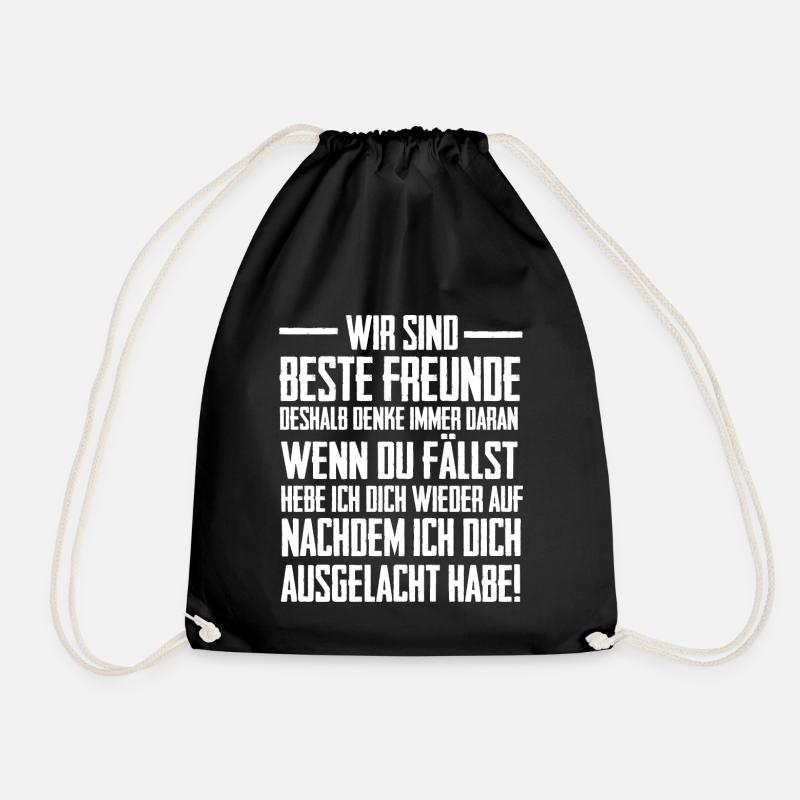 Wir sind beste Freunde - Turnbeutel - Schwarz