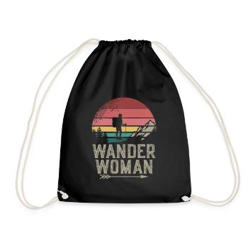 Femme randonneuse - Sac de sport léger - noir - Devant