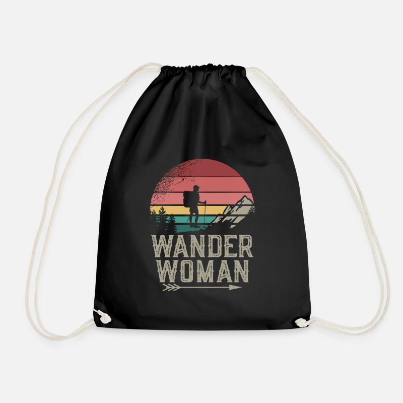 Wander Woman - Turnbeutel - Schwarz