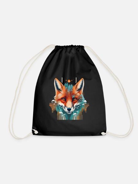 Fuchs - Turnbeutel - Schwarz