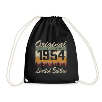 Vintage Anniversaire Idée Cadeau Original 1954 - Sac de sport léger - noir - Devant