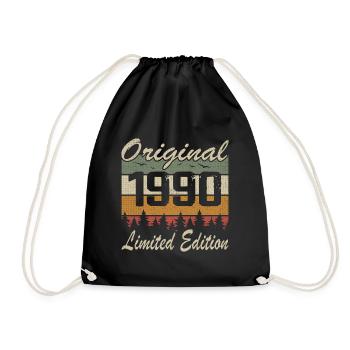 Vintage Anniversaire Idée Cadeau Original 1990 - Sac de sport léger - noir - Devant